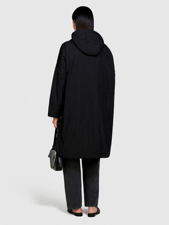 Oversized fit padded parka - women's jackets - Black | Sisley image number 3